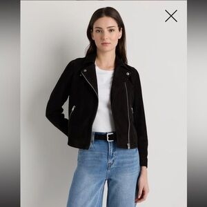 Quince 100% Goat Suede Biker Jacket, NWOT, M